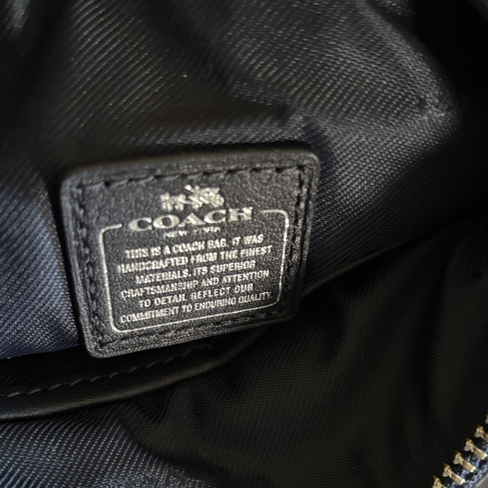 Coach Black Logo Patch Interior